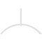 Ekena Millwork Archdale Architectural Grade PVC Gable Bracket, 108"W x 67 1/2"H x 2"D x 4"F, 15/12 Pitch GBP108X68X0204ARC00 - alternate 3